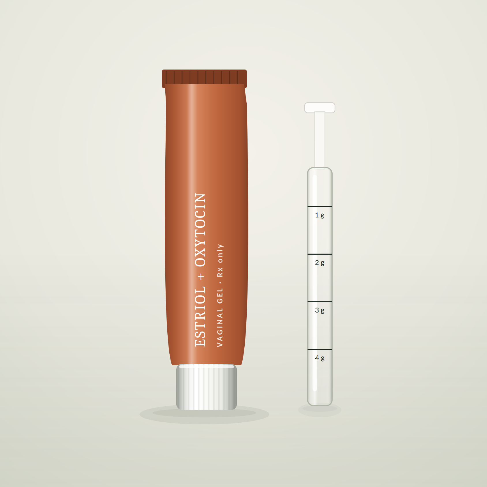 Estriol + Oxytocin Vaginal Gel — illustrative product render