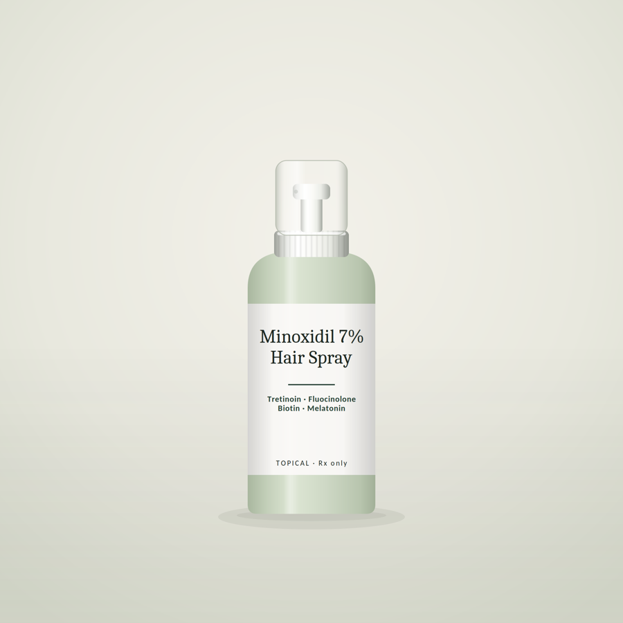 Minoxidil 7% Advanced Spray — illustrative product render