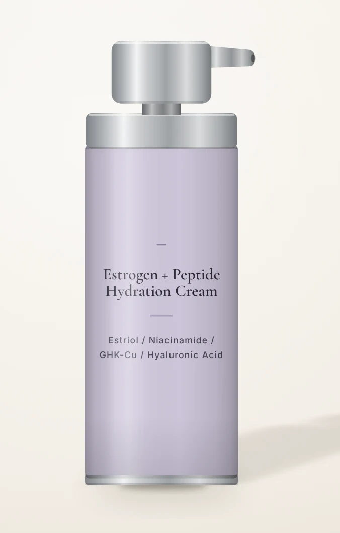 Estrogen + Peptide Hydration Cream — illustrative product render
