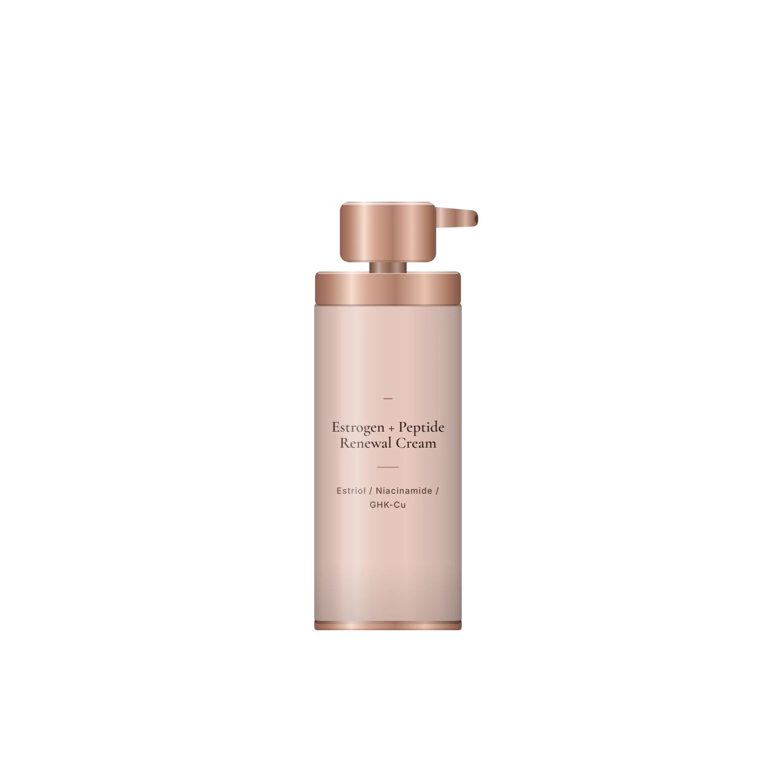 Estrogen + Peptide Renewal Cream — illustrative product render